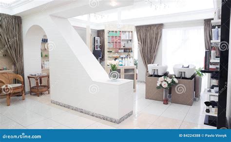 Interior of Luxury Beauty Hair Salon Stock Photo - Image of floor ...