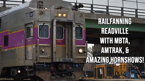 Railfanning Readville With Mbta Amtrak Amazing Hornshows