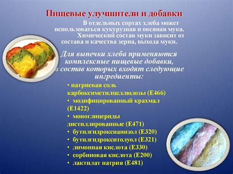 Пищевые улучшители и добавки - презентация онлайн