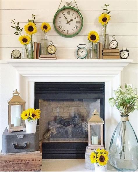 60 Awesome Summer Mantel Décor Ideas Digsdigs