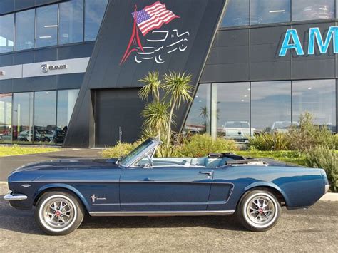 Ford Mustang I 1964 73 47l V8 289 Ci Cabriolet Bleu Occasion 59