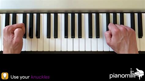 Knuckle Roll Learn Piano With Pianomii Youtube