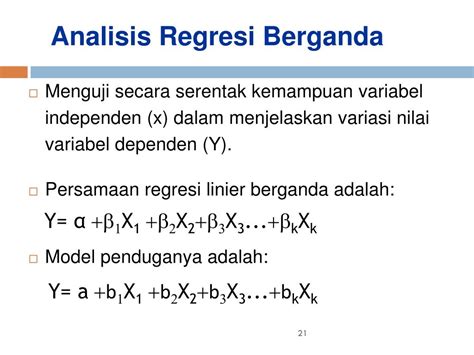 Ppt Analisa Bivariat Korelasi Dan Regresi Powerpoint Presentation