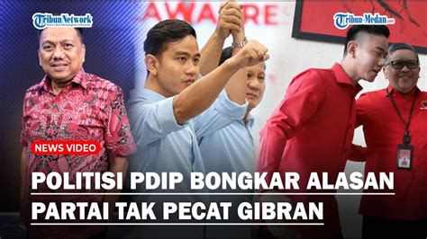 Politisi Pdip Bongkar Alasan Partai Tak Pecat Gibran Usai Jadi Cawapres