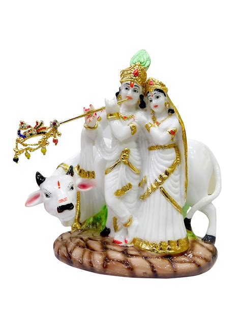 Buy Lord Radha Krishna With Cow Idol Radha Krishna With Cow Big Size