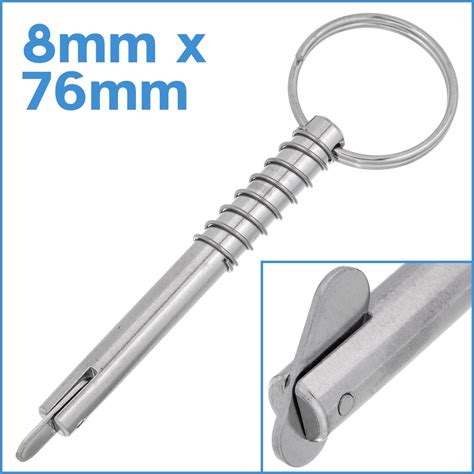 mm  mm spring loaded lock pin  stainless steel quick release