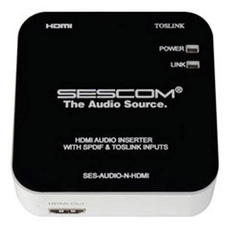 Sescom Ses Audio N Hdmi Uhd K K Hdmi Audio Inserter Hdmi Extender