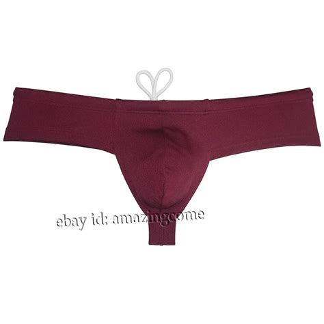 Mens Cheeky Swimwear Skimpy Briefs Brazilian Bikini Surf Board Swim Trunks Solid Ebay