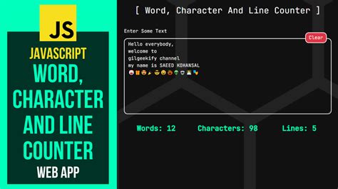 Github Saeedkohansal Javascript Word Counter Web Application It S A Javascript Word Counting