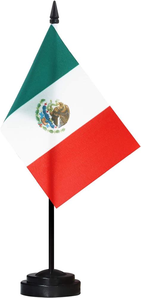 Amazon ANLEY Mexico Deluxe Desk Flag Set 6 X 4 Inch Miniature