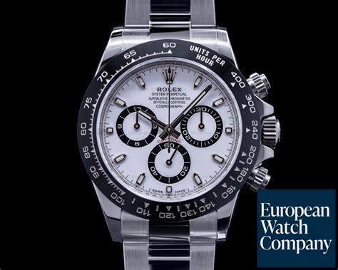 Rolex Ln Daytona Ln Ceramic Bezel Ss White Dial