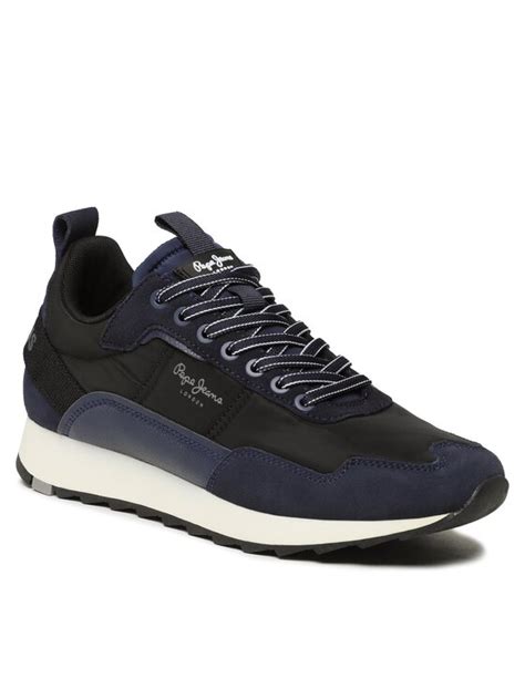 Pepe Jeans Sneakersy Slab Trend Run PMS30854 Granatowy Modivo Pl