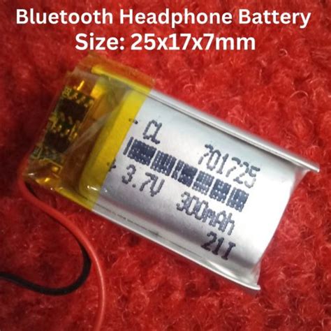 300mah Bluetooth Headphone Battery 37v Rechargeable