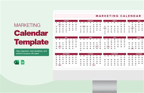 Marketing Calendar Template - Download in Excel, Google Sheets ...