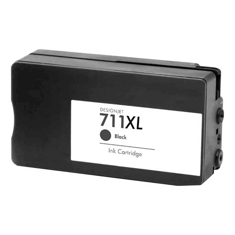 HP 711 Black Ink Cartridge HP Remanufactured Black