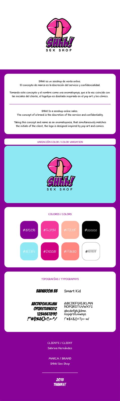 Shhh Sex Shop Logo Design On Behance