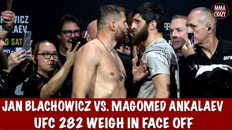 Ufc Jan Blachowicz Vs Magomed Ankalaev Weigh In Face Off Youtube