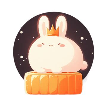 Jade Rabbit Mooncake Mid Autumn Festival Cartoon Illustration Jade