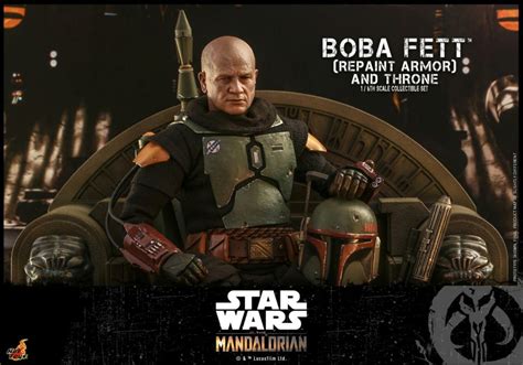 Boba Fett Repaint Armor Throne Collectible Set Hot Toys