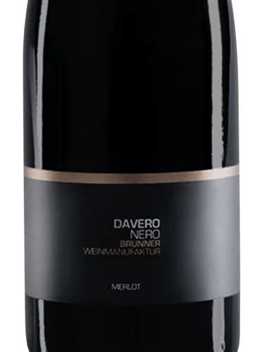 Brunner Weinmanufaktur Davero Nero Merlot Vivino Australia