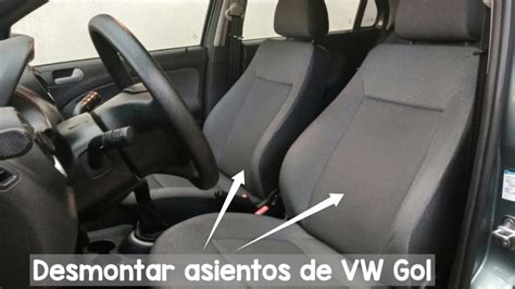 Desmontar Quitar Asientos Butacas De Un Vw Gol Youtube