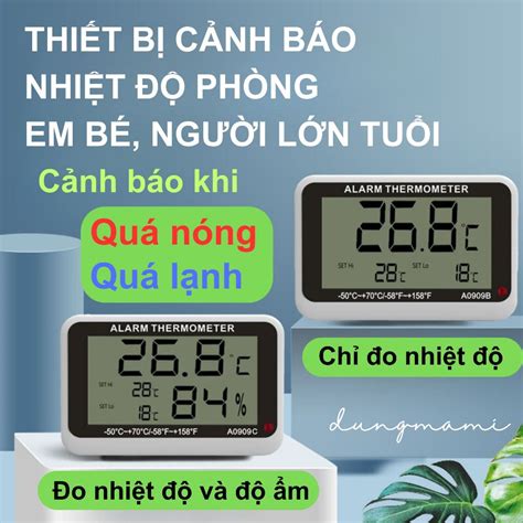 nhiet   dien tu  canh bao nhiet   nhiet    khong khi
