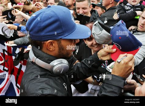 Mercedes Amg F Signs Autographs For Fans On Drivers Parade Hi Res