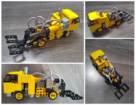 I build this tow truck for my son, with pneumatic parts. : r/lego