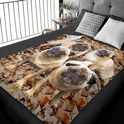 Pug 50" x 60" Soft Minky Blanket