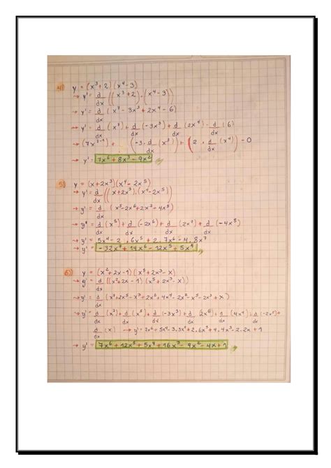 Solution Ejercicios Resueltos De Derivadas Algebraicas Matem Tica