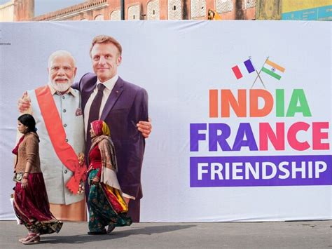 French President Macron Visits Jantar Mantar In Jaipur With Pm Modi