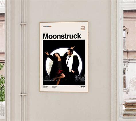 Moonstruck Movie Poster, Moonstruck Poster, Midcentury Art, Movie ...