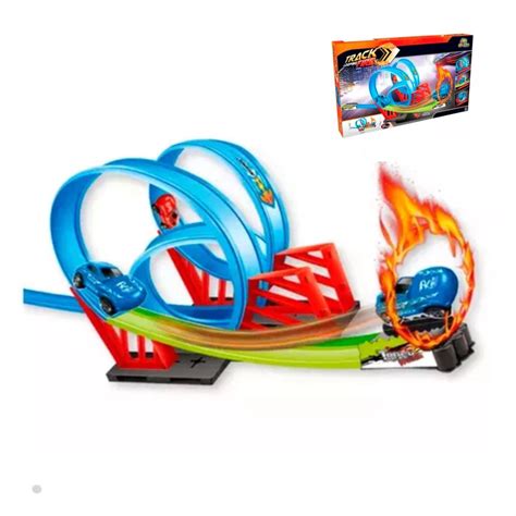 Pista De Carrinho Looping Fire Infantil Tipo Hotwheels Em Promo O Na