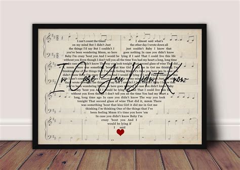 Brett Young In Case You Didnt Know Lyrics Poster Brett Young Etsy