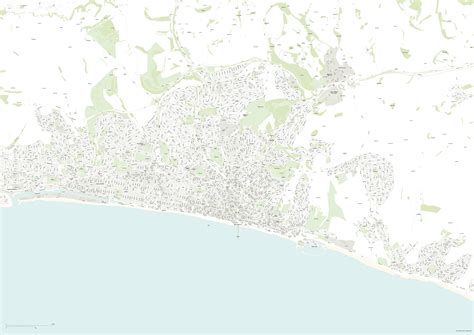 Brighton and Hove street map - editable vector artwork - Illustrator PDFs