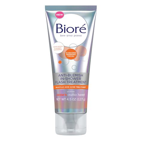 Biore 2 Salicylic Acid Acne Treatment Steam Activated In Shower Face