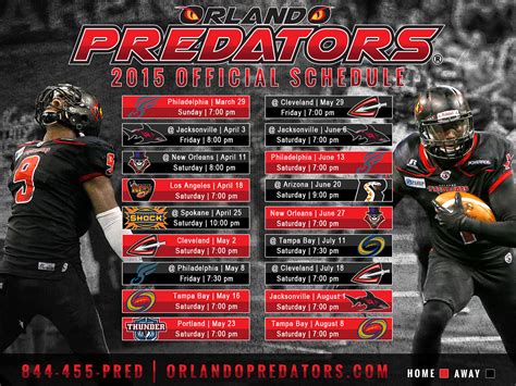 Orlando Predators - Schedule/Tickets on Behance