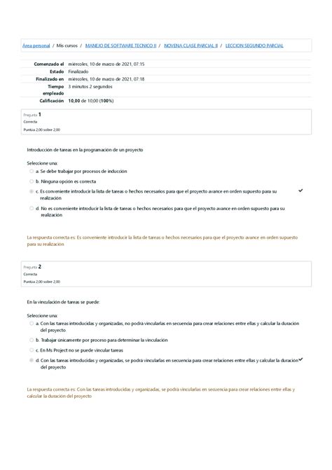Leccion segundo parcial - Docsity 