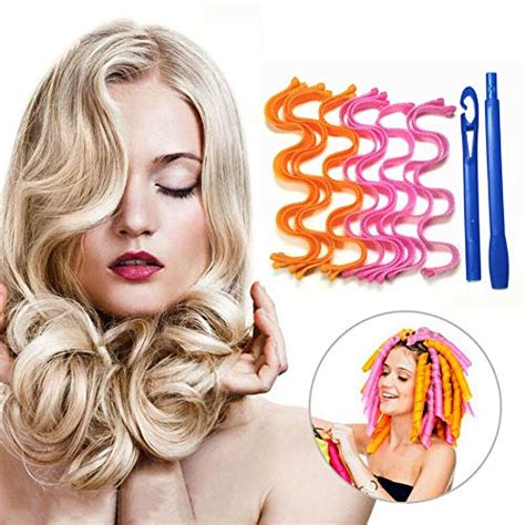 Buy 1230cm 2050cm Magic Hair Curlers Spiral Curls Styling Kit No Heat Hair Curlers With