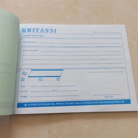 Jual Kuitansi Besar Kwitansi Rangkap Ply Di Lapak Bulanstationery