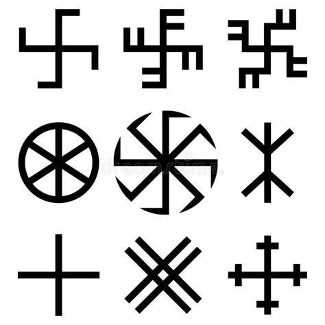 Различные славянские символы Иллюстрация вектора - иллюстрации ...