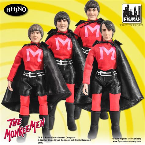 The Monkees 8 Inch Action Figures Series One The Monkee Men Outfit Set