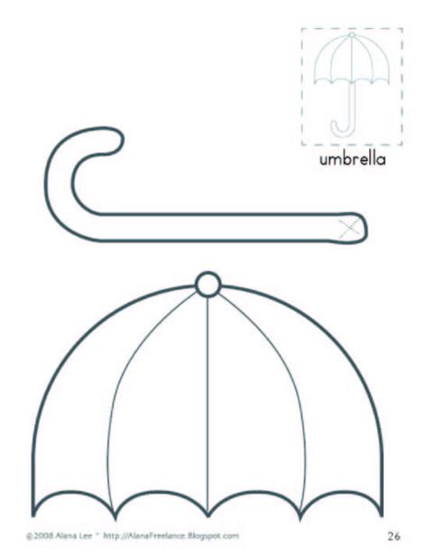 Umbrella Top Template