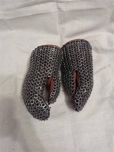 Chainmail Gloves Mittens Padded G Functional Chainmail Battle Mittens