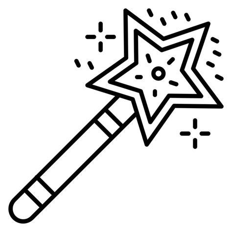 Magic Stick Vector Icon 21693930 Vector Art At Vecteezy