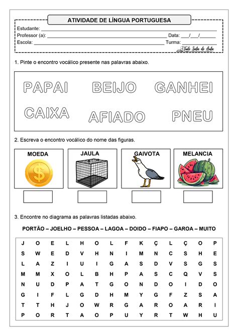 Palavras Com Encontros De Dois Sons Vocálicos Na Mesma Sílaba