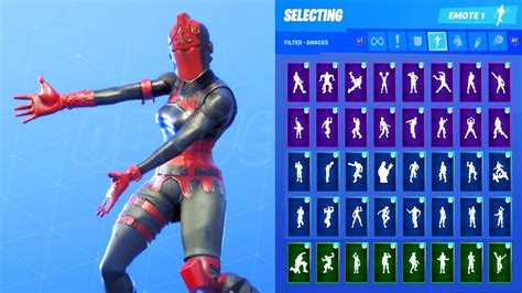 Red Knight Skin Showcase With All Fortnite Dances And Emotes Youtube