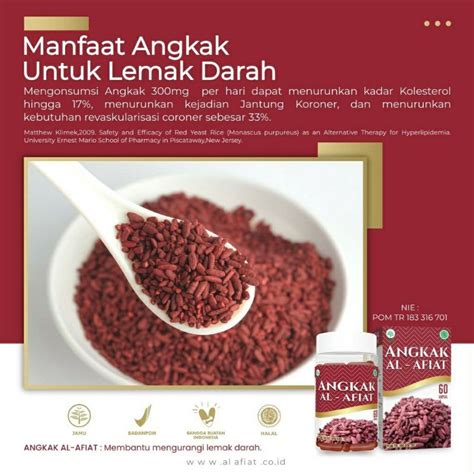 Jual Kapsul Angkak Beras Merah Al Afiat Obat Herbal Menaikkan Trombosit