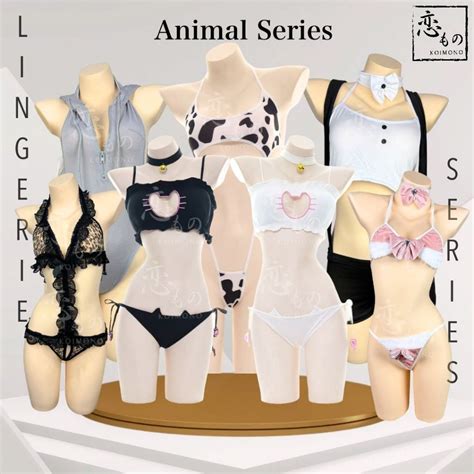 Jual KOIMONO Lingerie Sexy Kostum Halloween Cosplay Bunny Girl Cat Girl Cow Girl Kostum Baju