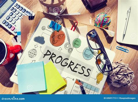 Progress Development Growth Innovation Advancement Concept Stock Image